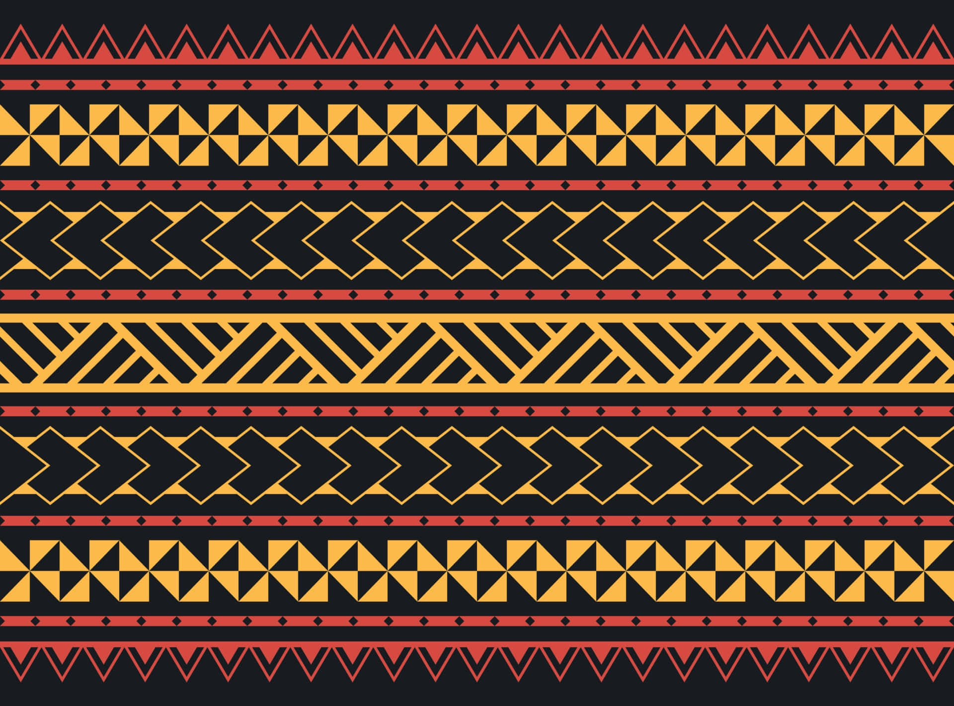 Vibrant Aztec Pattern Design Wallpaper