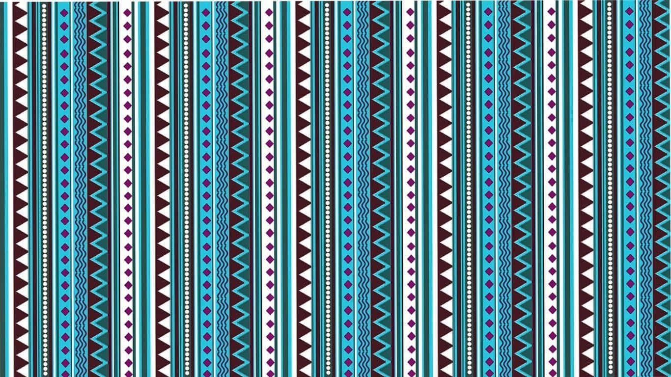 Vibrant Aztec Pattern Design Wallpaper