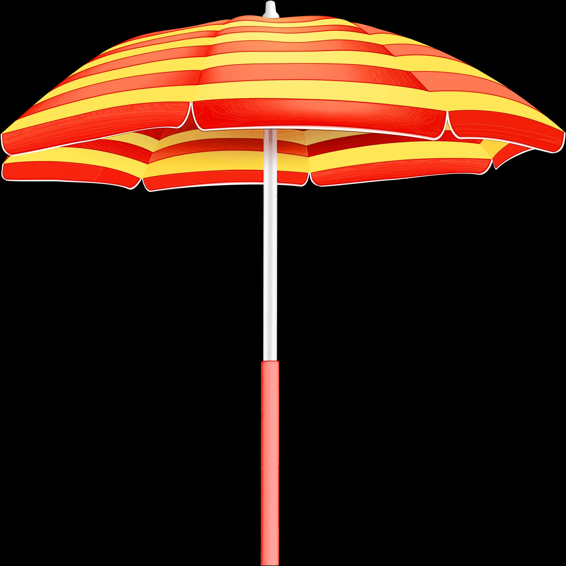 Vibrant Beach Umbrella PNG