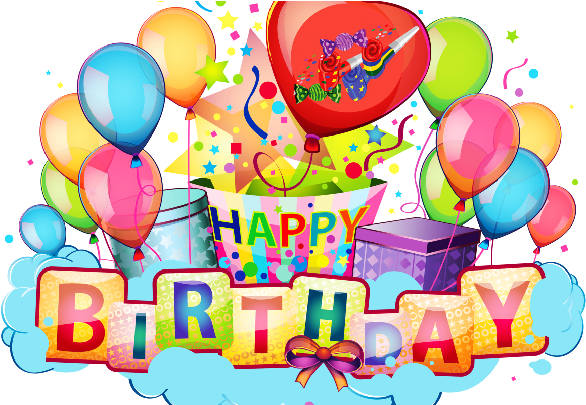 Vibrant Birthday Celebration Background PNG