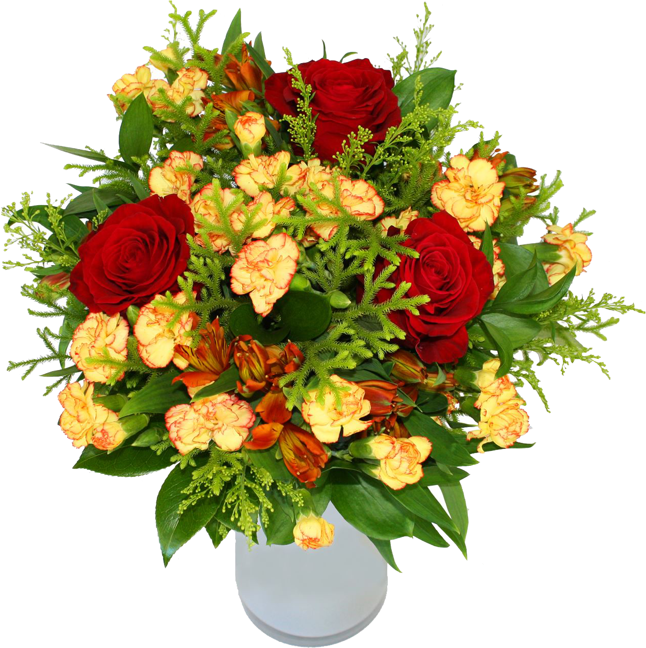 Vibrant Birthday Rose Bouquet PNG