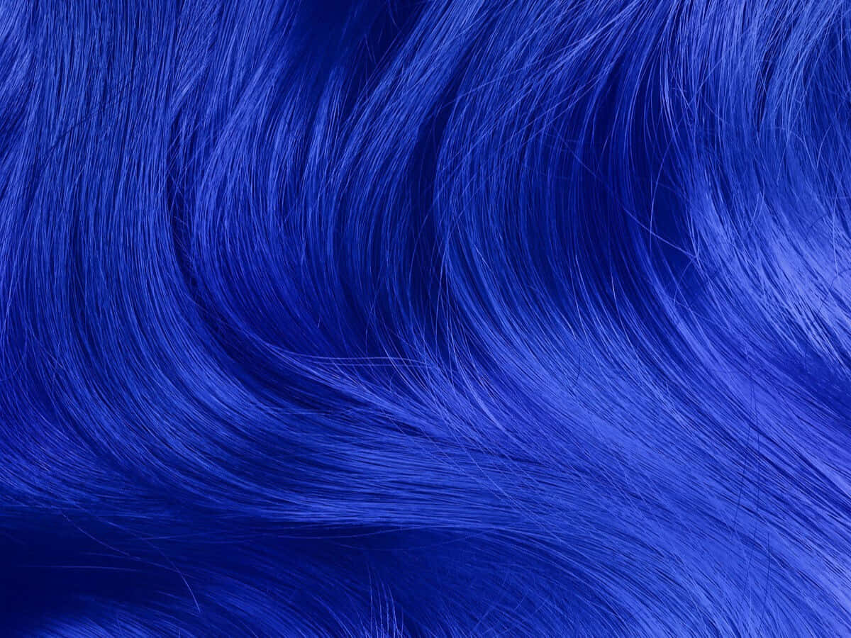 Vibrant_ Blue_ Hair_ Texture Wallpaper