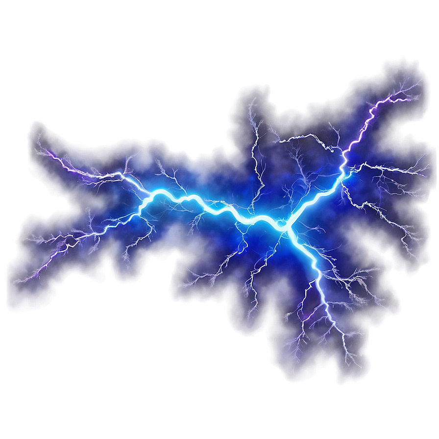 Vibrant Blue Lightning Png 69 PNG