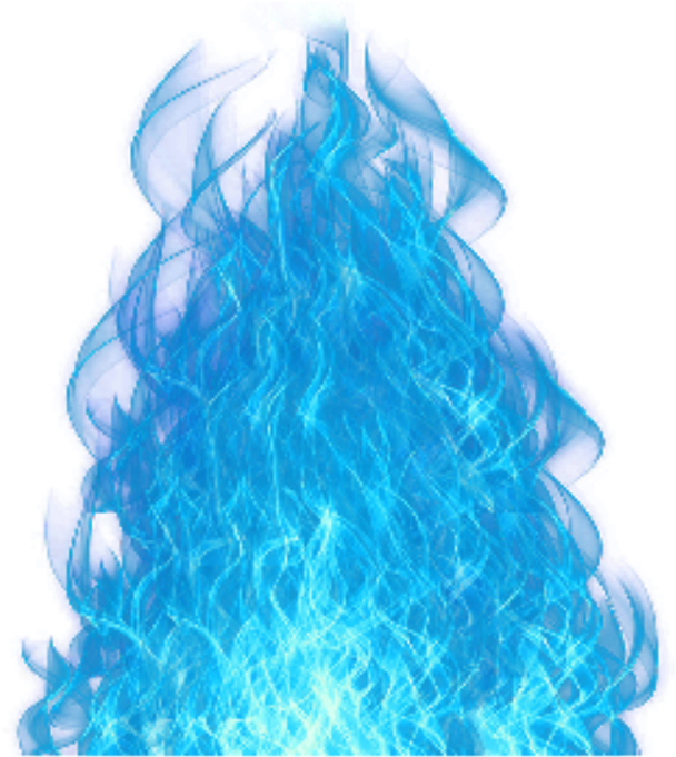Vibrant Blue Smoke Texture PNG