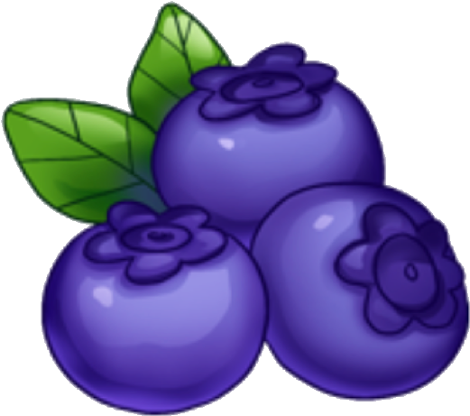 Vibrant Blueberries Illustration PNG