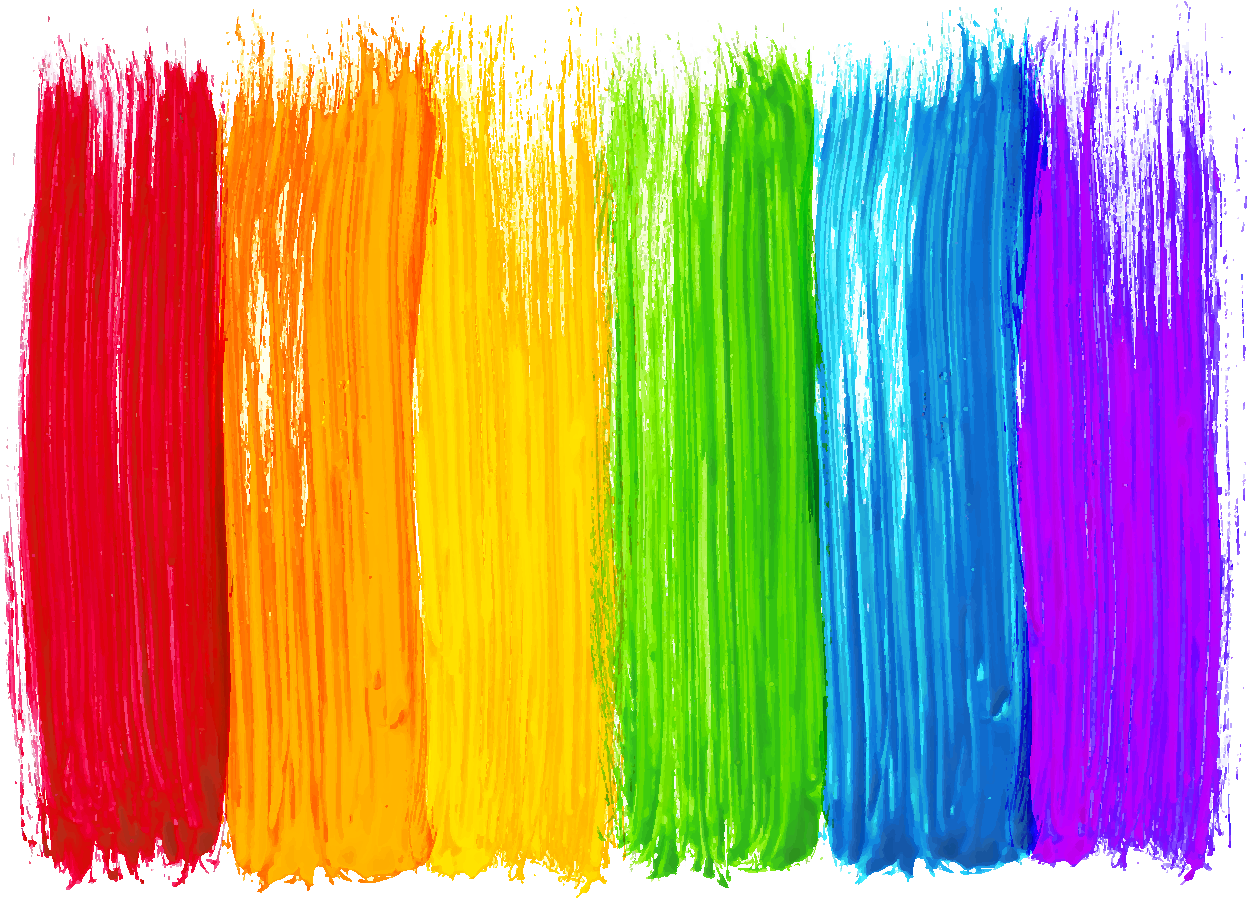 Vibrant Brush Strokes Texture PNG