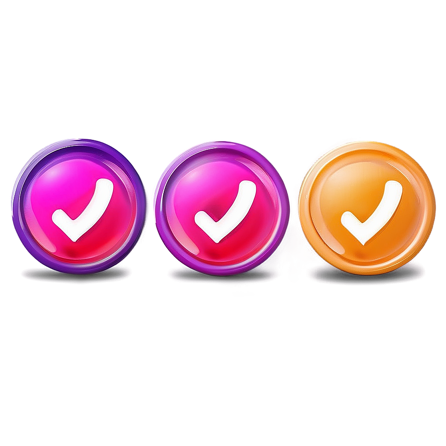 Vibrant Checkmark Color Png Cim43 PNG
