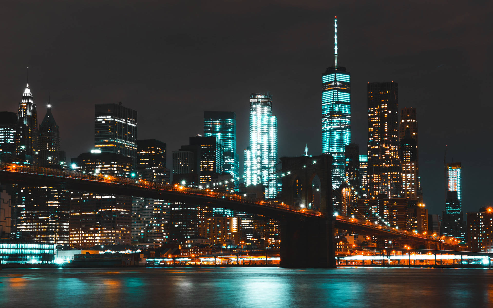 Vibrant City Lights New York 4k Wallpaper