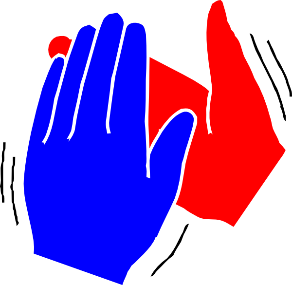 Vibrant Clapping Hands Illustration PNG