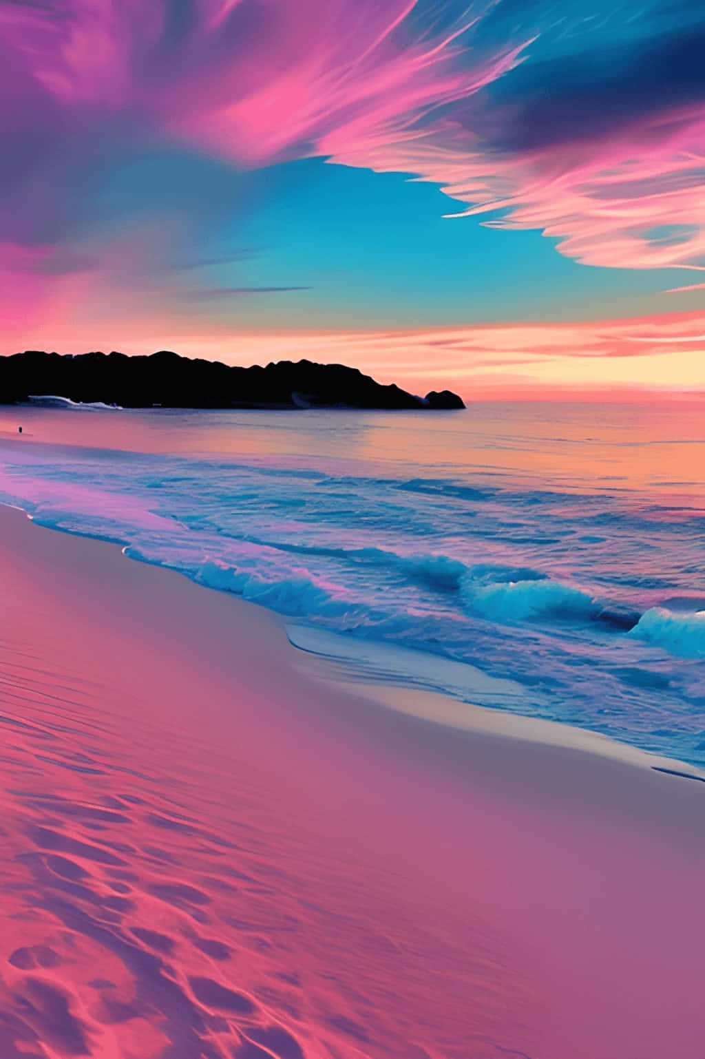 Vibrant Coastal Sunset Wallpaper