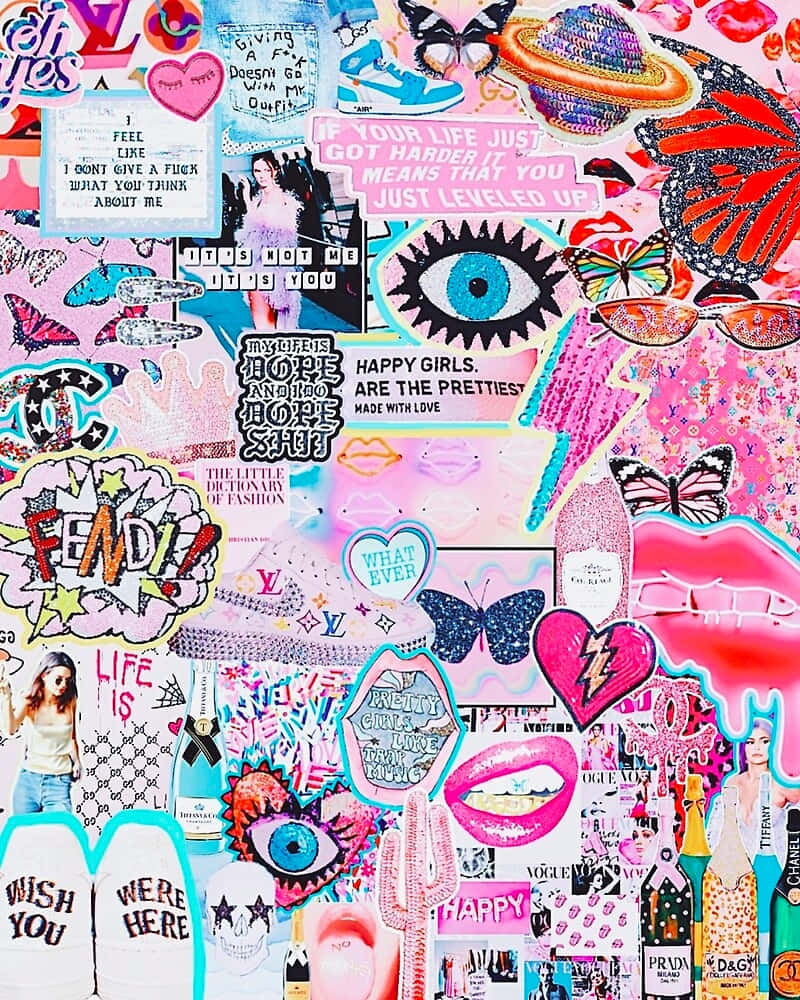 Vibrant Collage Aesthetic Wallpaper.jpg Wallpaper