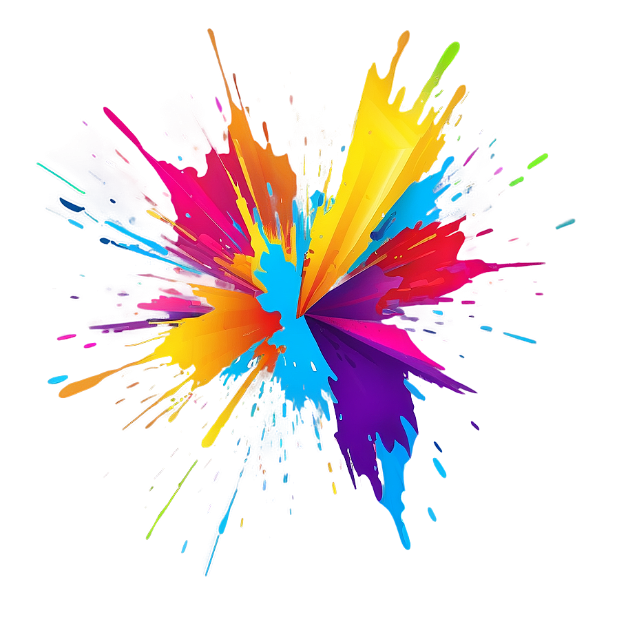 Vibrant Color Blast Png 26 PNG