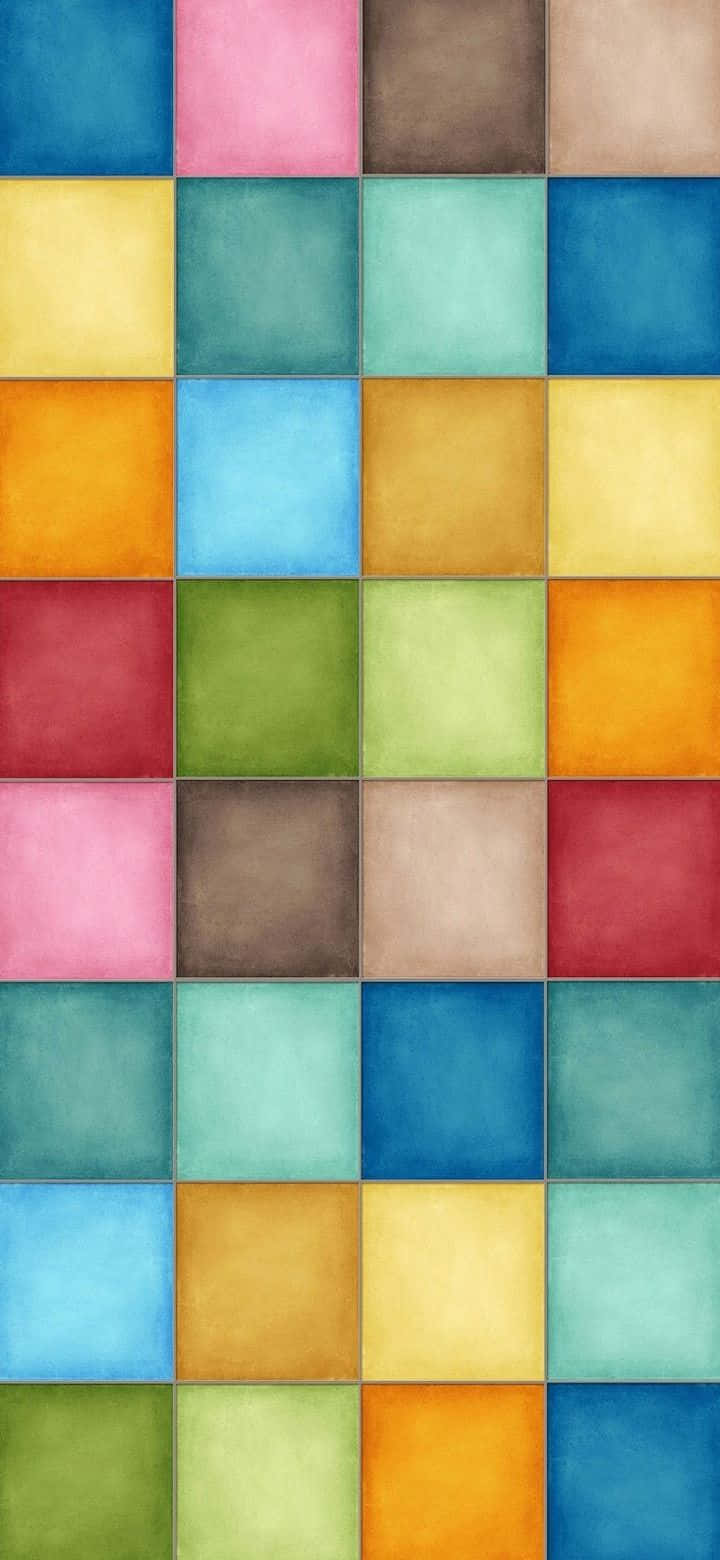 Vibrant Color Block Abstract Background