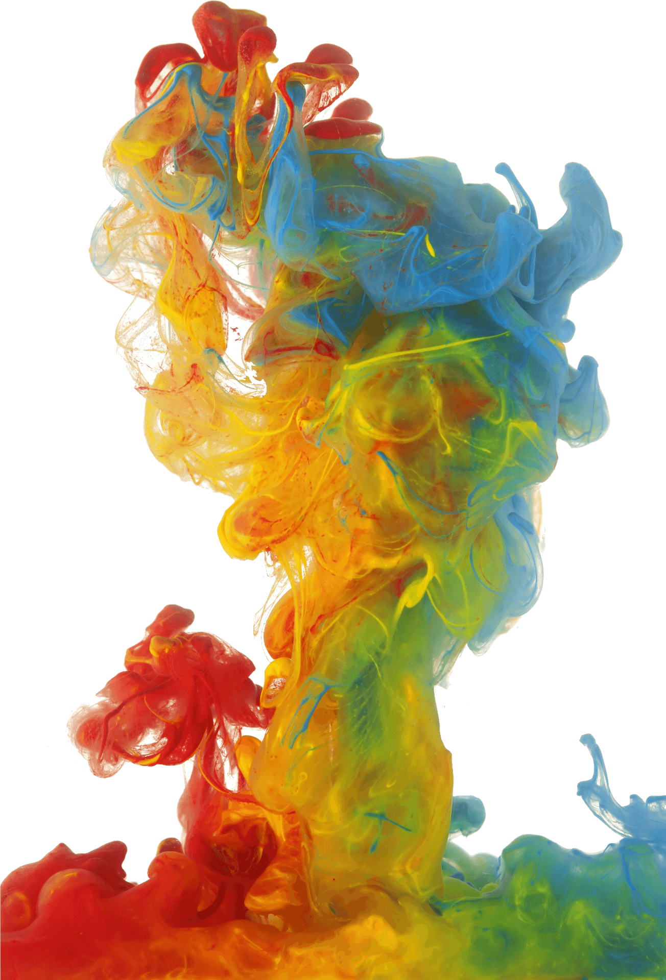 Vibrant Color Smoke Plume PNG