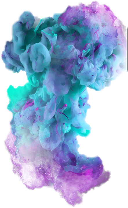 Vibrant Color Smoke Plume PNG