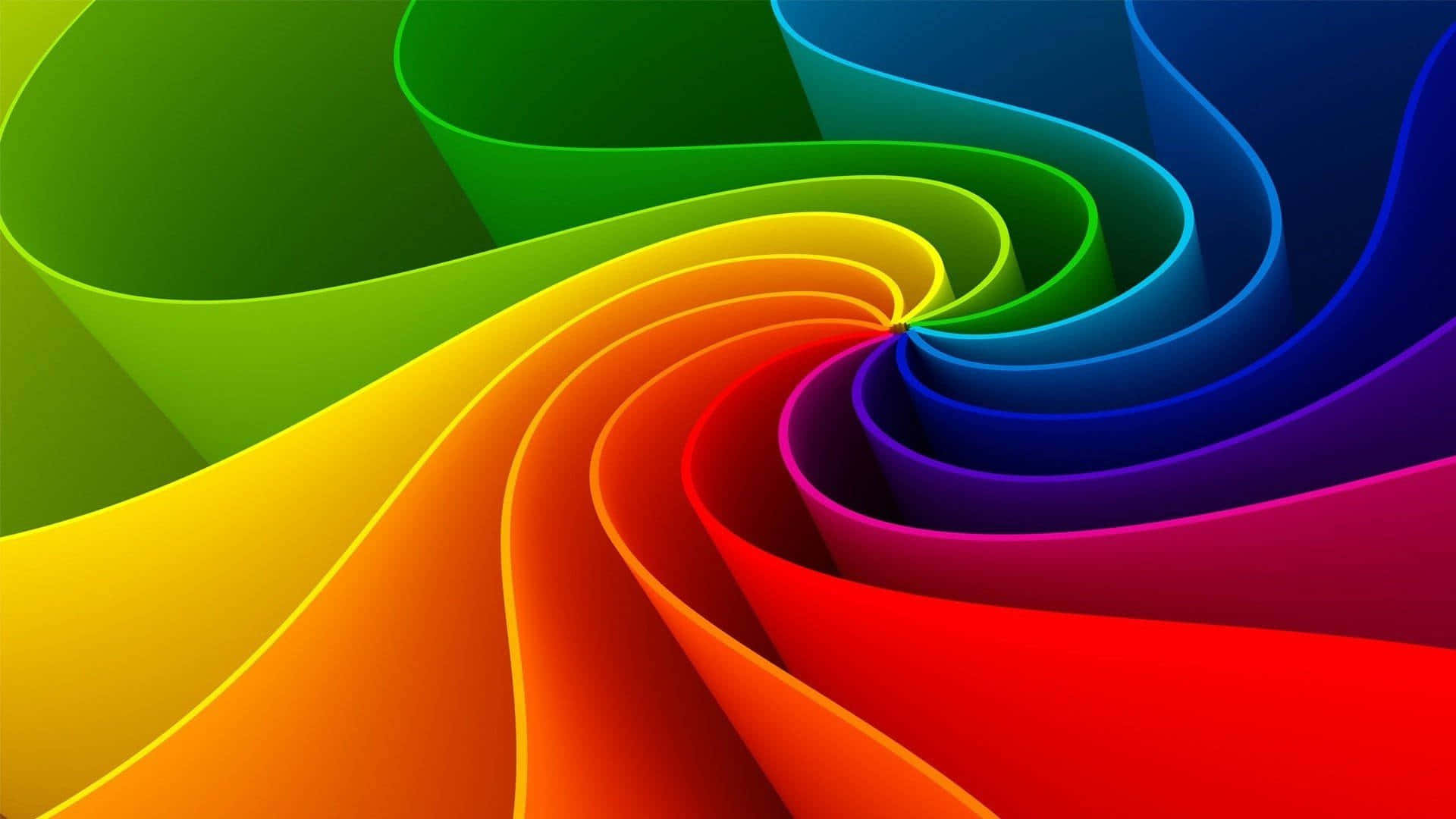 Vibrant Color Spectrum Swirl Wallpaper