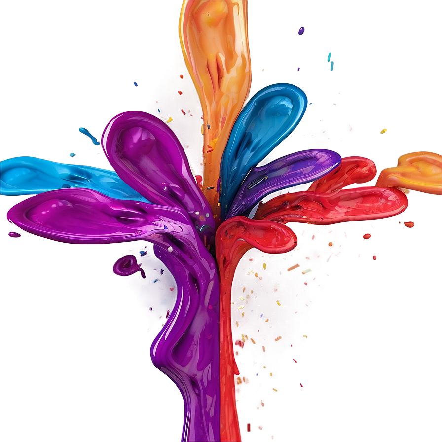 Vibrant Color Splash Png Qnj10 PNG