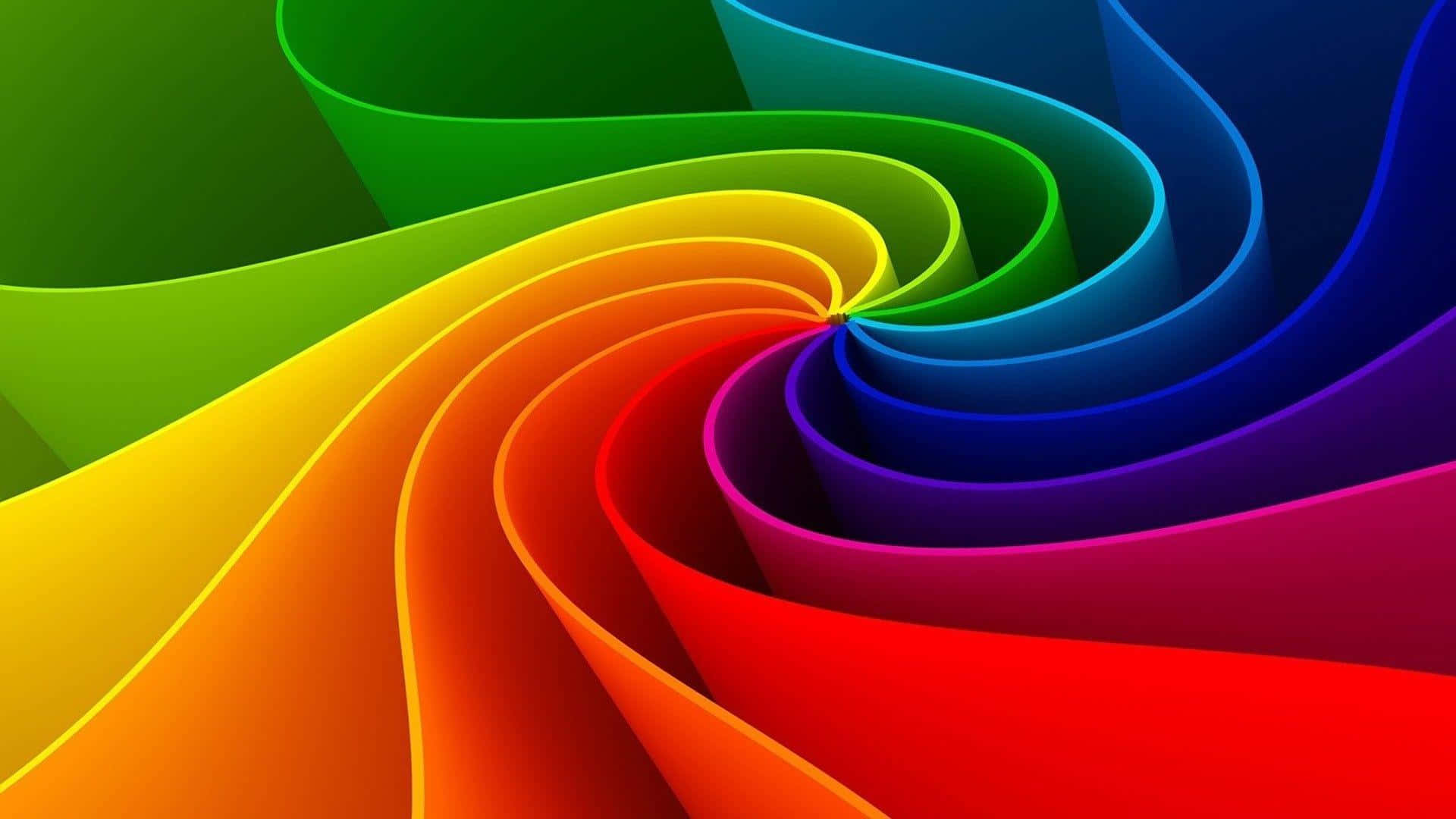 Vibrant Color Swirls Wallpaper