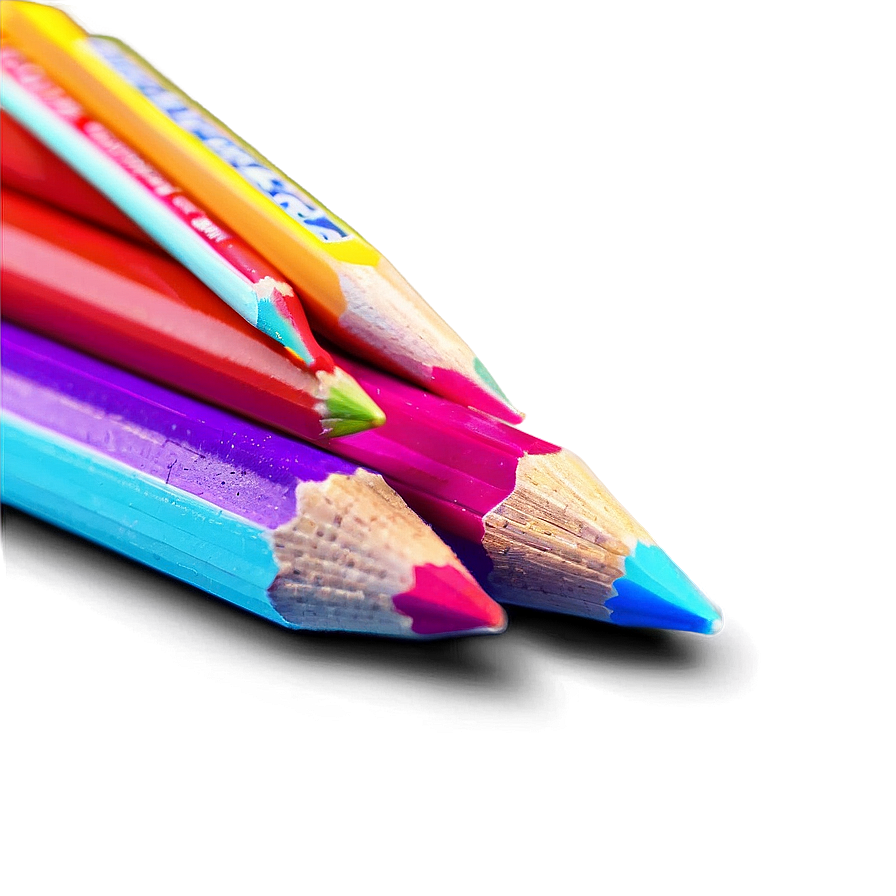 Vibrant Colored Pencils Png 06212024 PNG