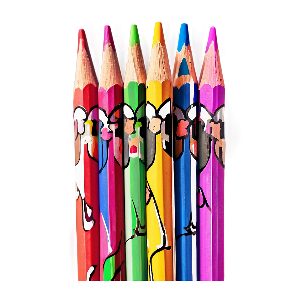 Vibrant Colored Pencils Png 46 PNG