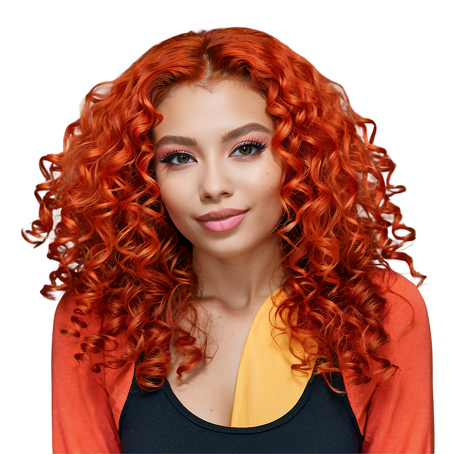 Vibrant Curly Hair Color Png Cde47 PNG