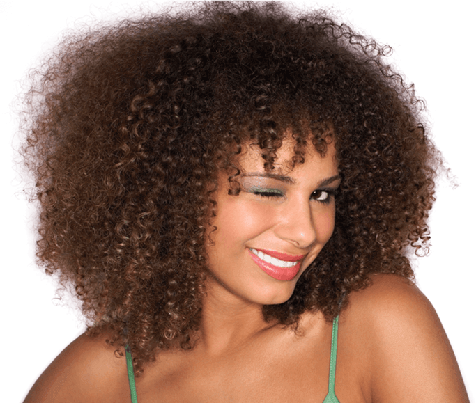 Vibrant Curly Hair Smile.png PNG