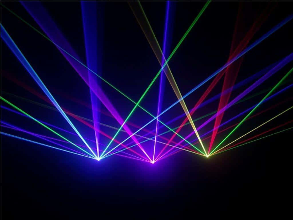 Vibrant D J Laser Lights Display Wallpaper