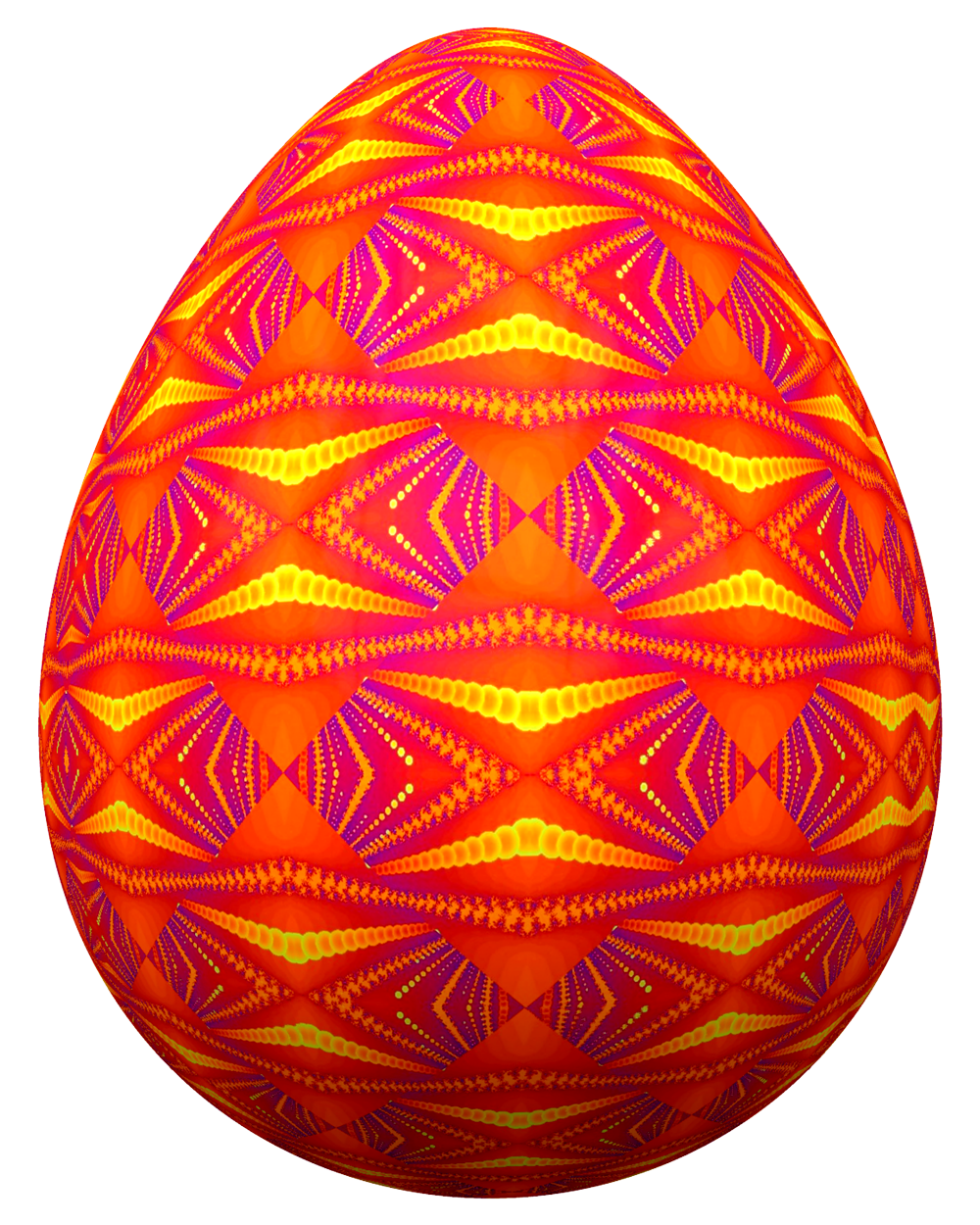 Download Vibrant Decorated Easter Egg.png | Wallpapers.com