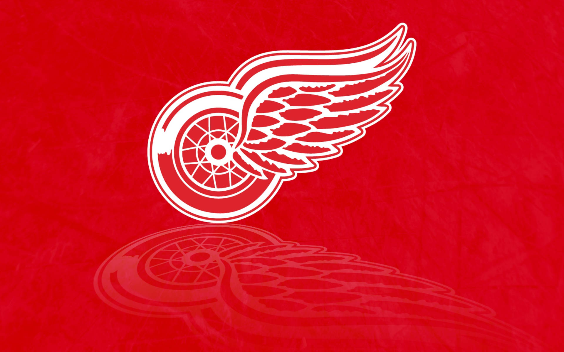 Lev et vivisk Detroit Red Wings Logo Tapet Wallpaper