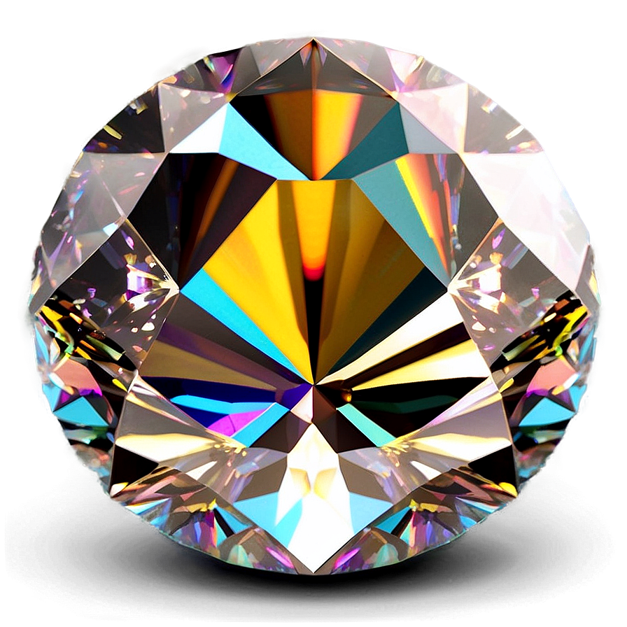 Vibrant Diamond Reflection Png 06242024 PNG