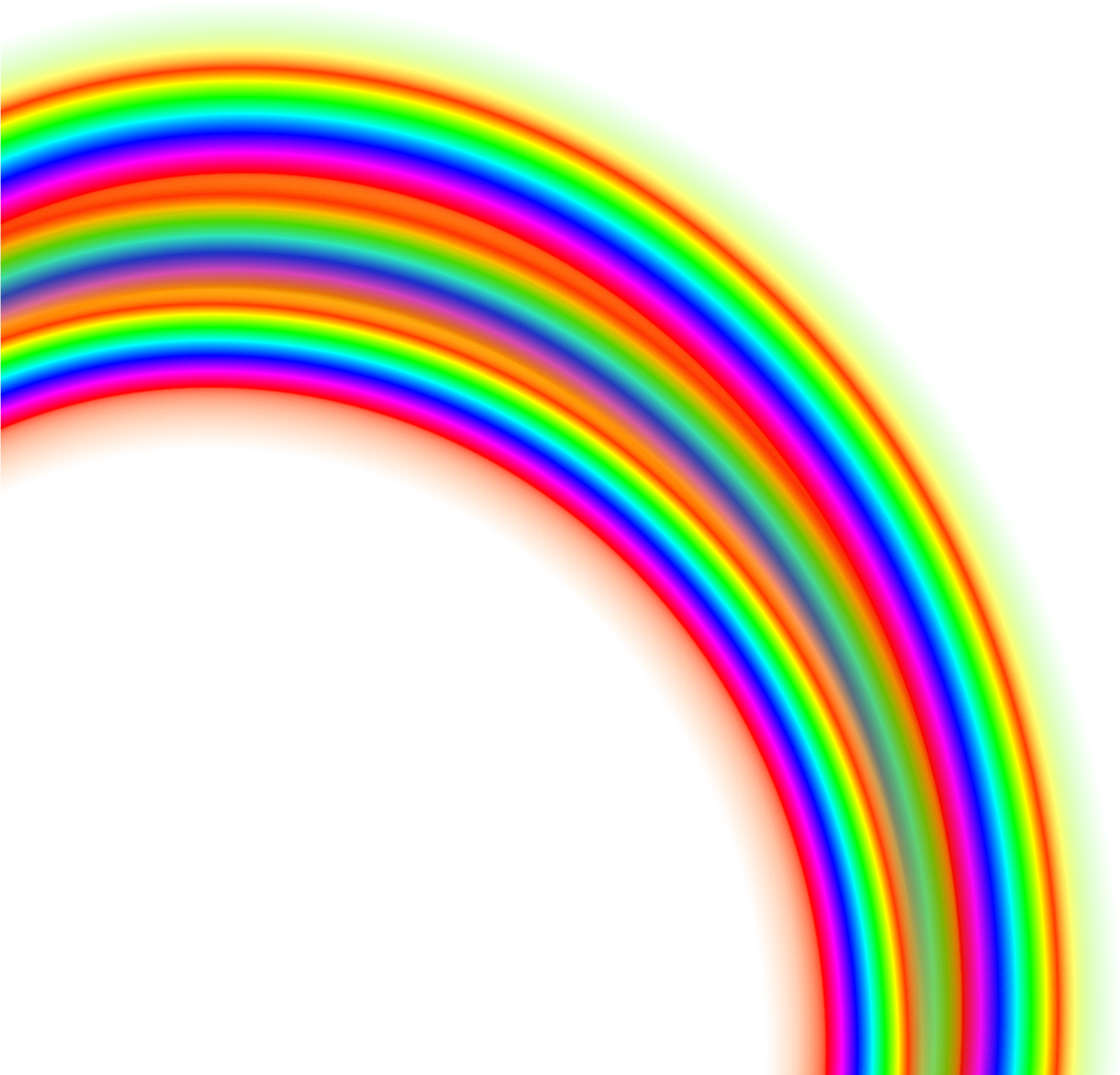 Vibrant Digital Rainbow Art PNG