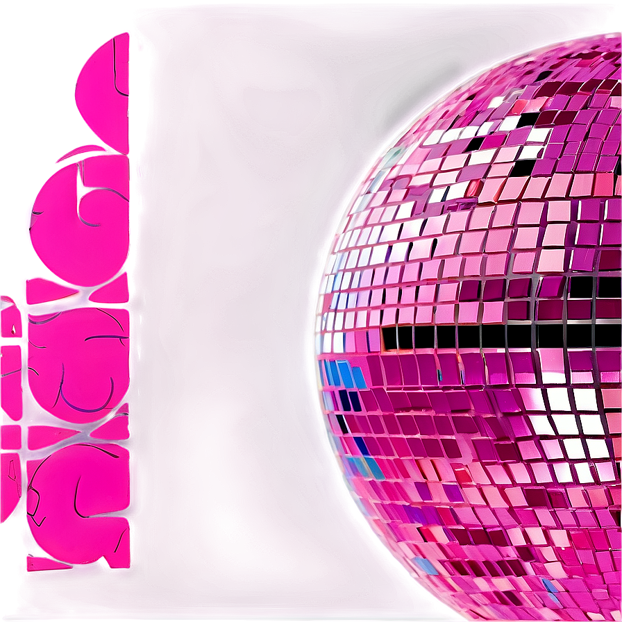 Vibrant Disco Ball Artwork PNG