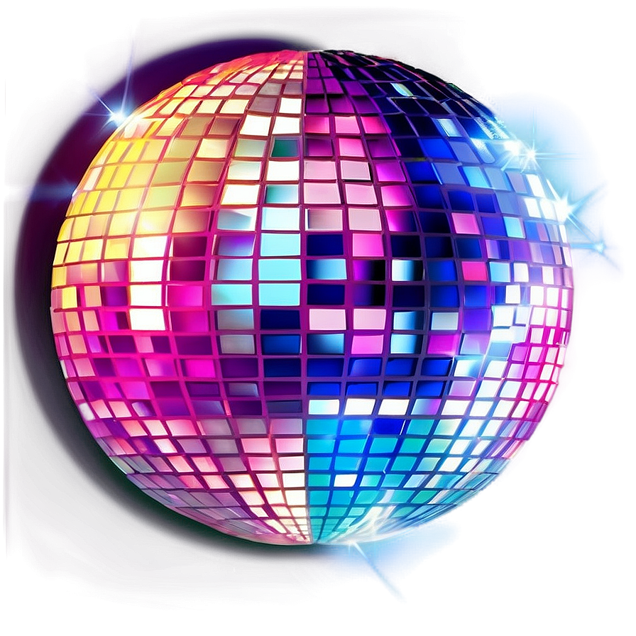 Vibrant Disco Ball Illumination.png PNG