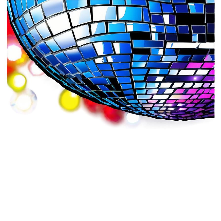 Vibrant Disco Ball Lights PNG