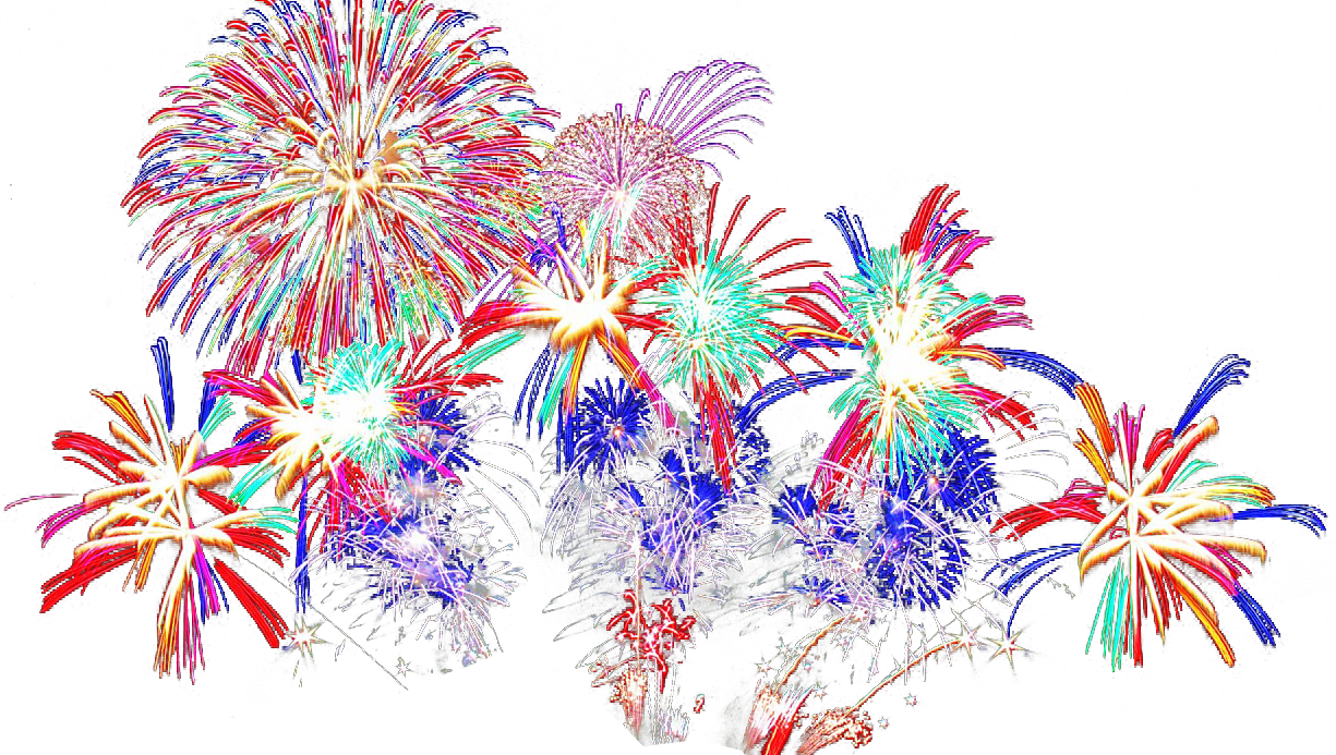 Vibrant Diwali Fireworks Display PNG