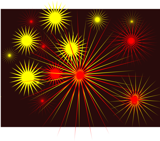 Vibrant Diwali Fireworks Display PNG