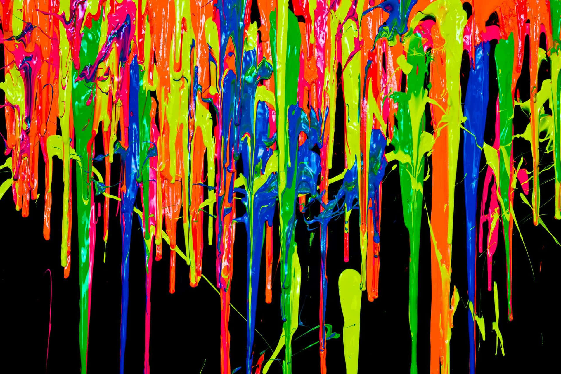 Vibrant Dripping Paint Artwork Wallpaper