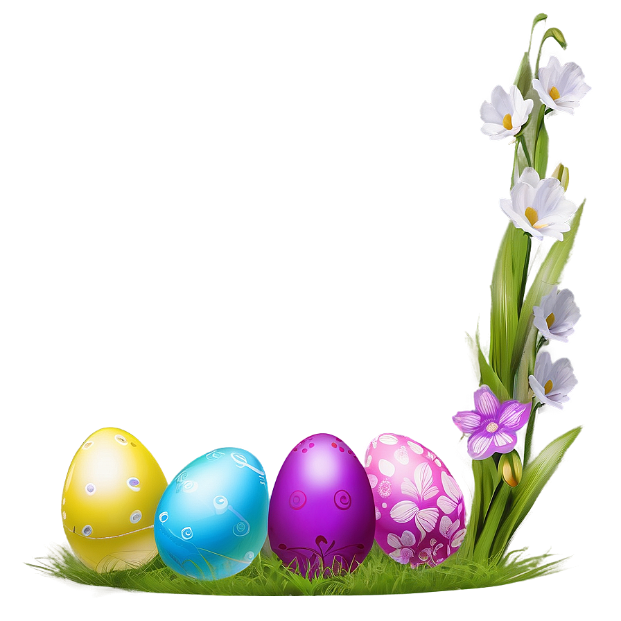 Vibrant Easter Flowers Png Biu58 PNG