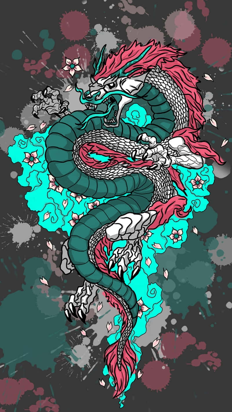 Vibrant_ Eastern_ Dragon_ Art Wallpaper