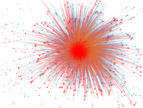 Vibrant Firework Explosion PNG