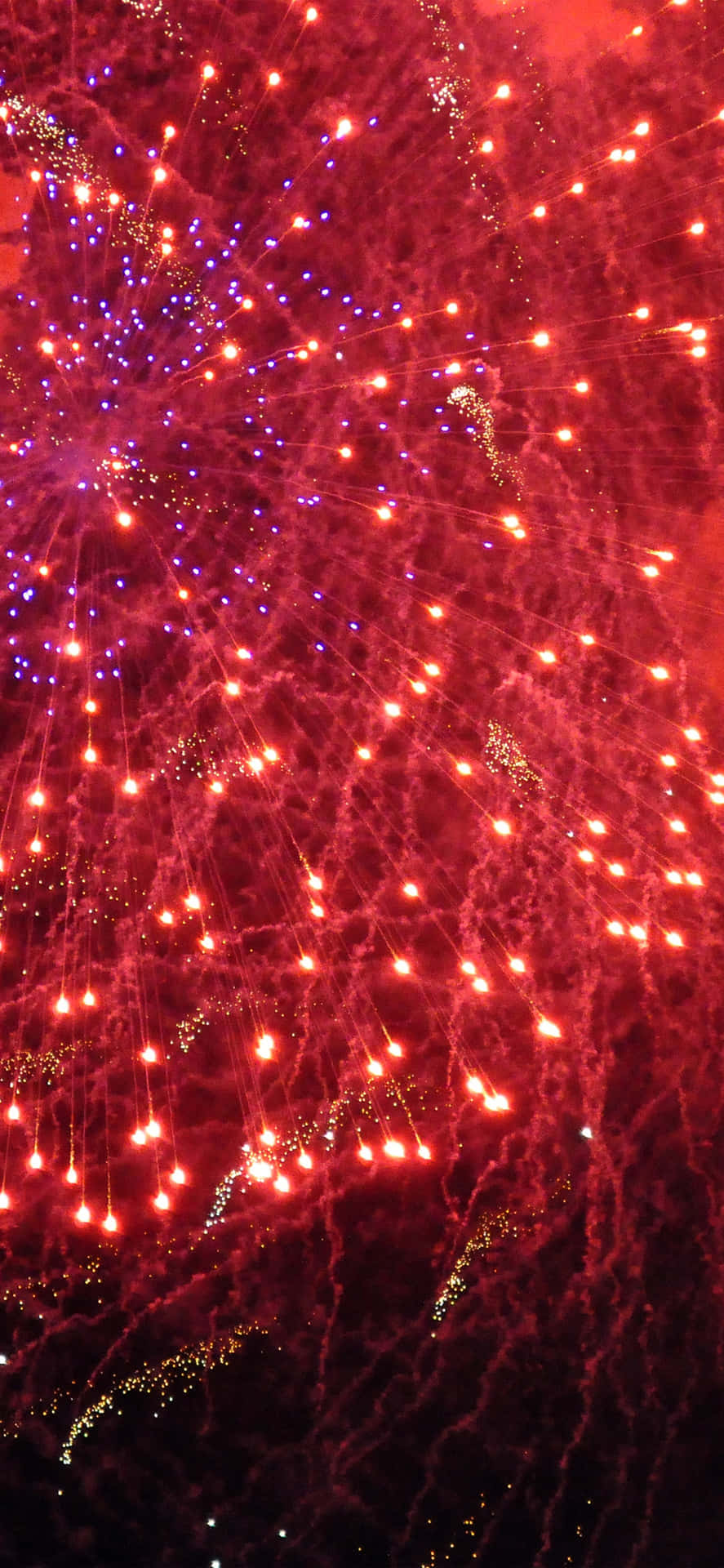 Vibrant Fireworks Display Wallpaper