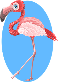 Vibrant Flamingo Illustration PNG