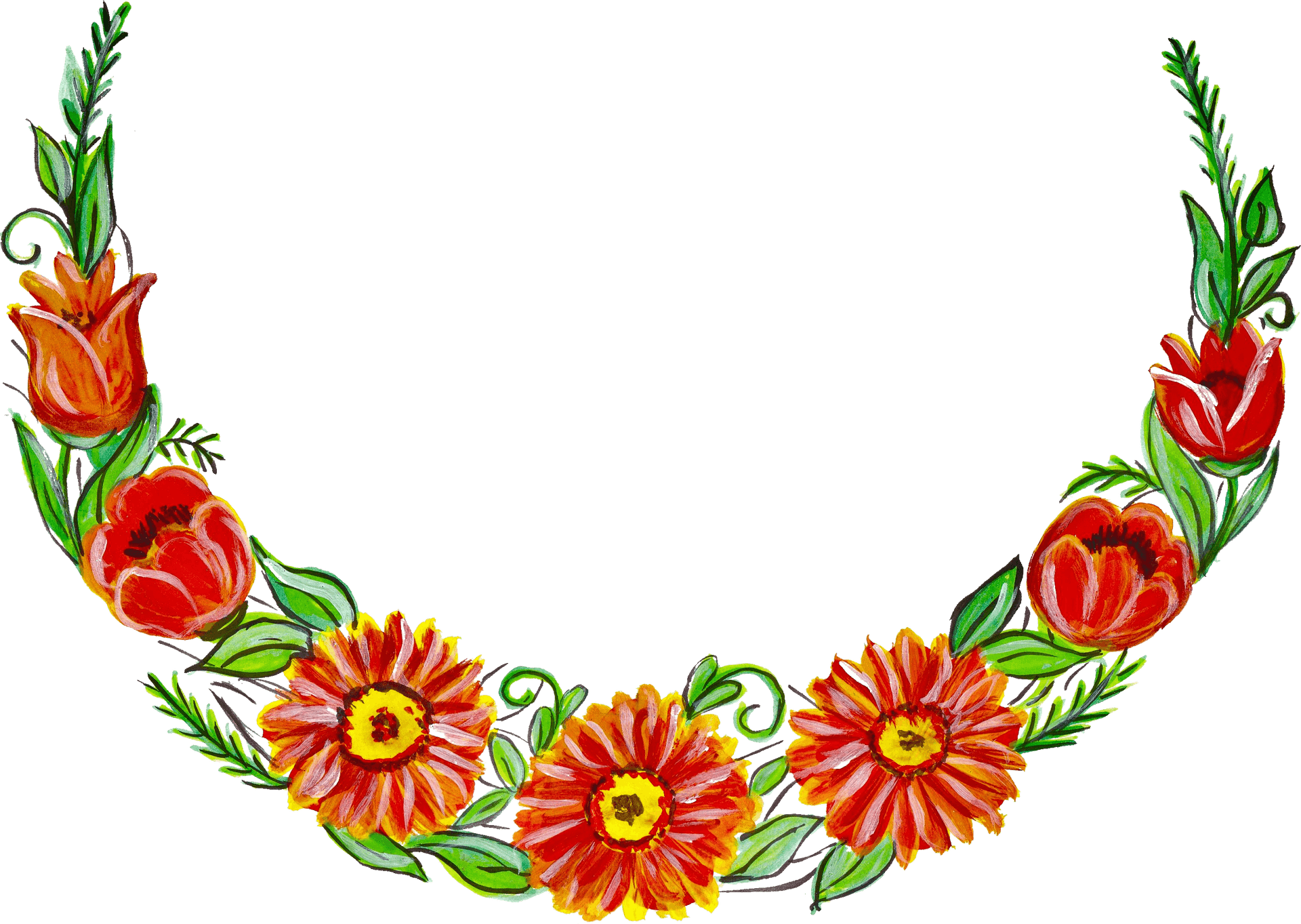 Vibrant_ Floral_ Wreath_ Illustration.png PNG