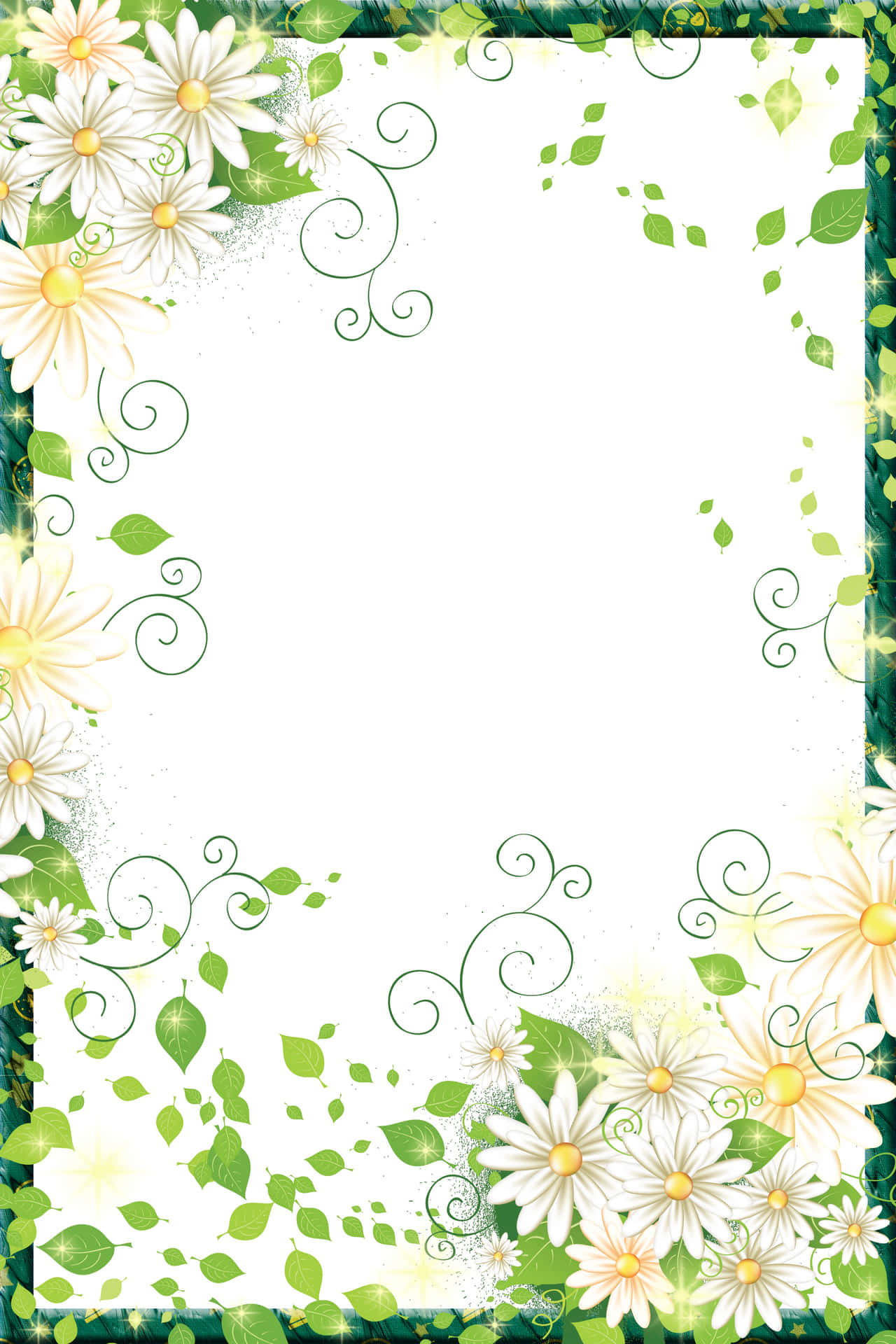 Vibrant Flower Border In Full Bloom Wallpaper