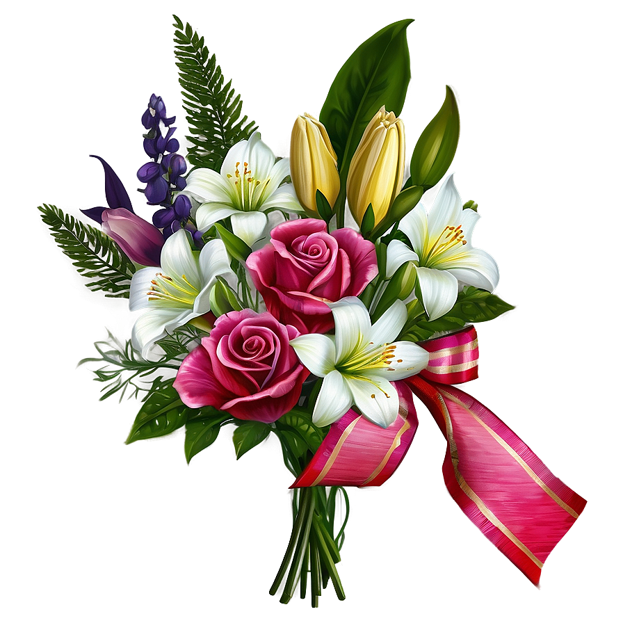 Vibrant Flower Bouquet Png Gbm PNG