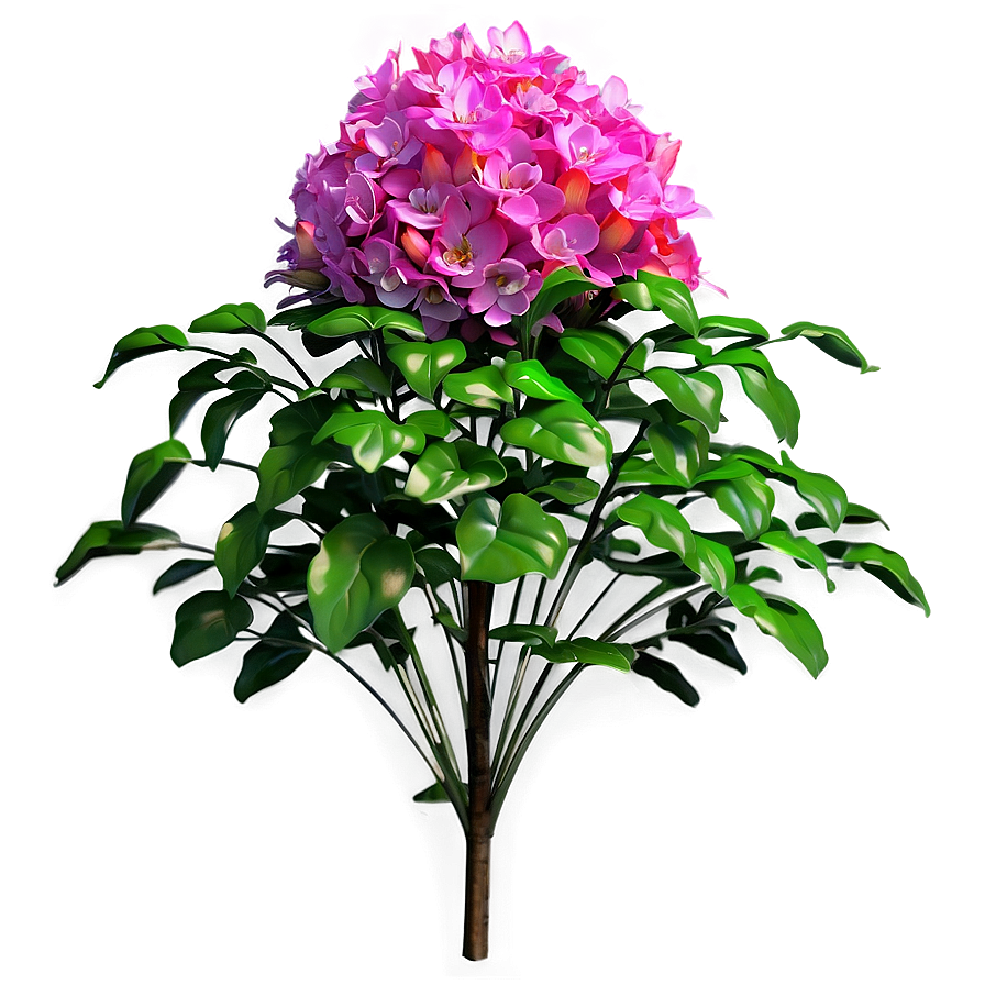 Vibrant Flower Bush Png 41 PNG