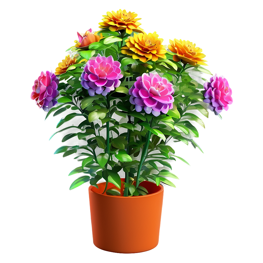 Vibrant Flower Bush Png Eys58 PNG