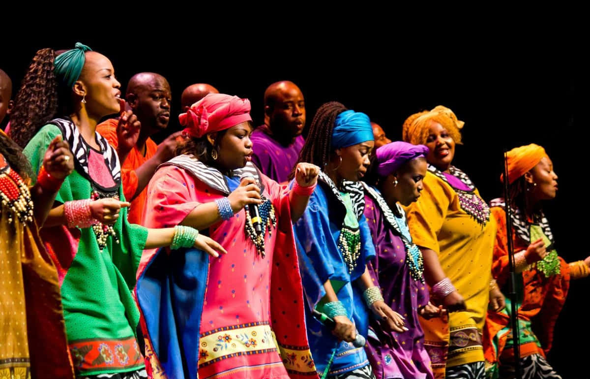 Vibrant_ Gospel_ Choir_ Performance Wallpaper