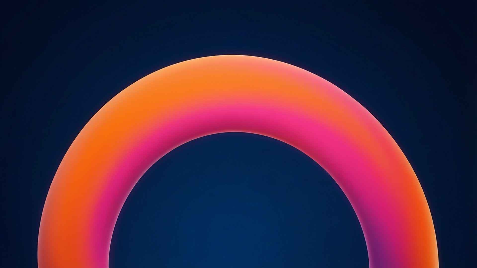 Levende gradient halvcirkel Wallpapers