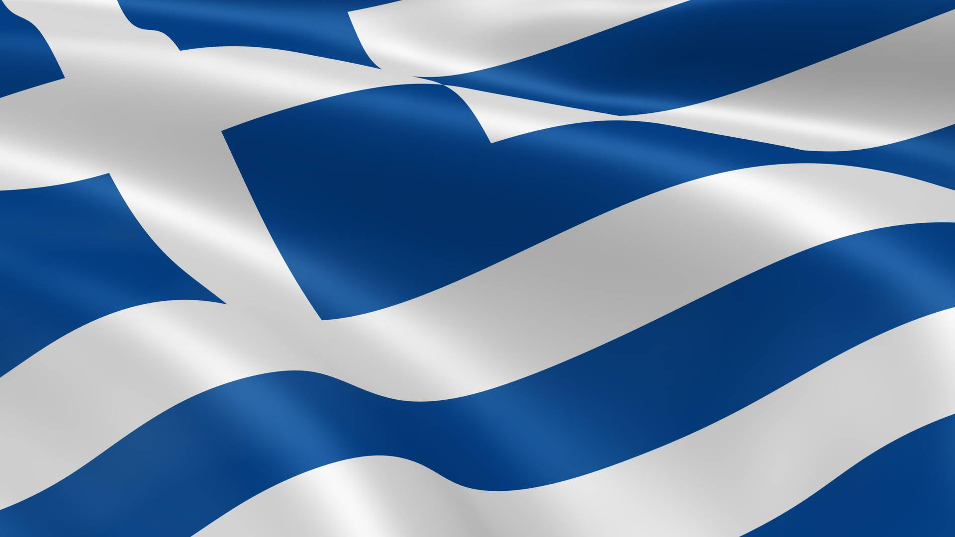 Vibrant Græsk Flag baggrund Wallpaper